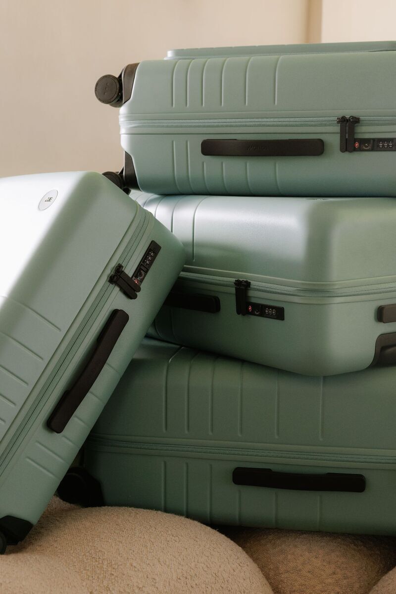 Elegant Sage Green Luggage