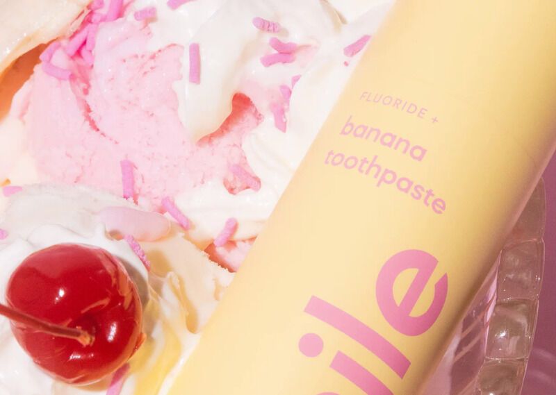 Banana-Flavored Toothpastes : Banana flavored toothpaste