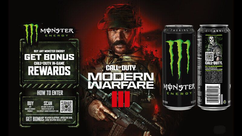 Gamer-Focused Energy Cans : call of duty 1