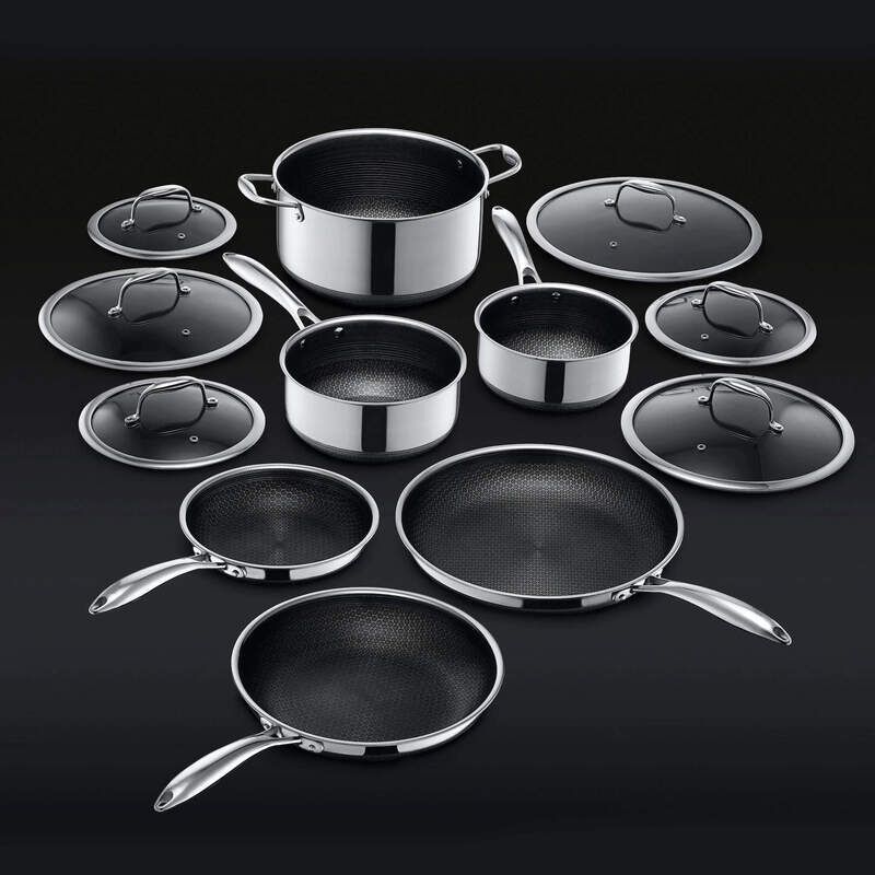 12 HexClad Hybrid Pan  Stainless steel cookware, Innovative cookware,  Cookware