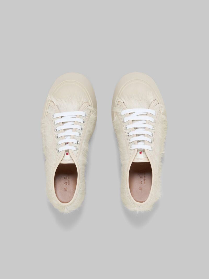 Tufted Lace-Up Sneakers