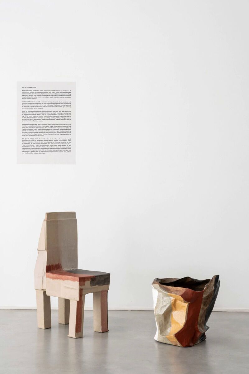 Cardboard Box-Transformed Furniture
