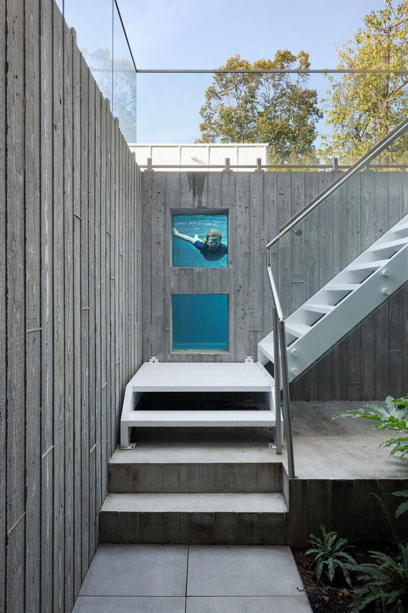 Underwater Pool Window Residences