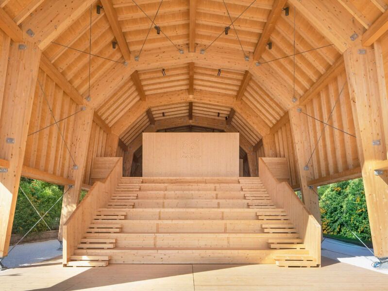 Anniversary-Honoring Wooden Pavilion