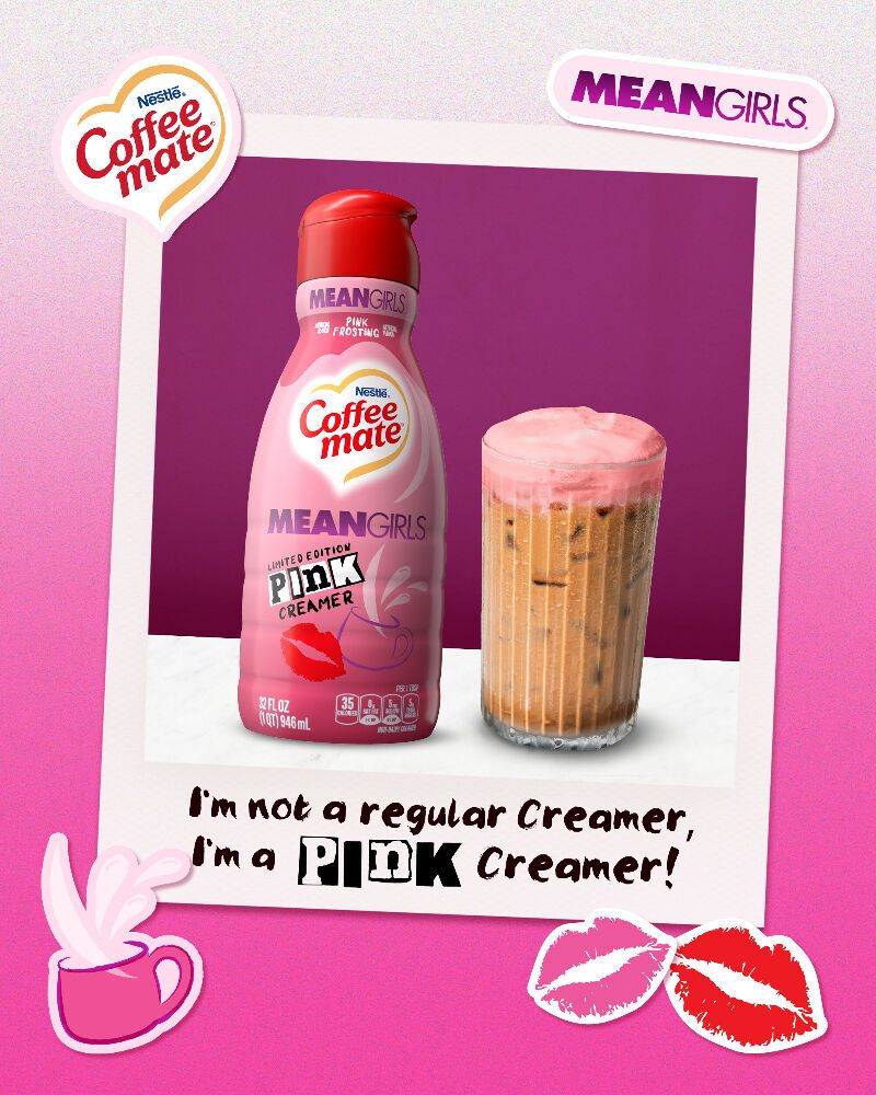 Pink Coffee Creamers