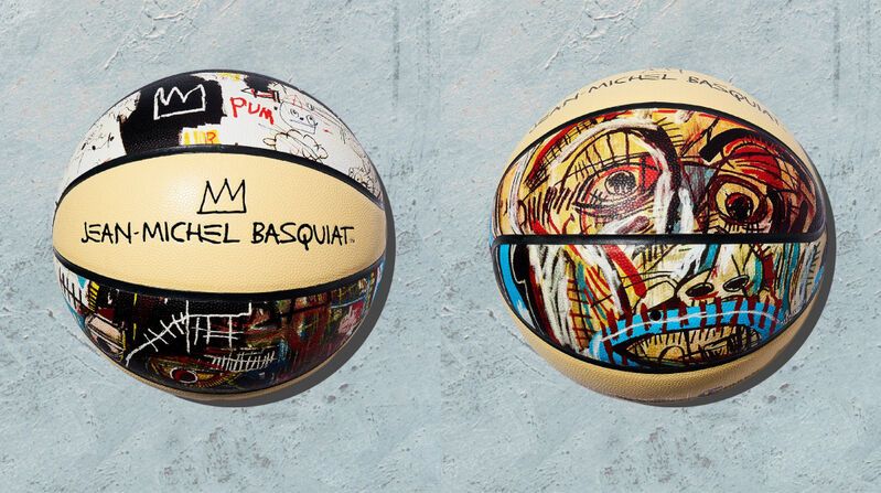 Jean-Michel Basquiat Lifeblood Basketball by Jean Michel Basquiat