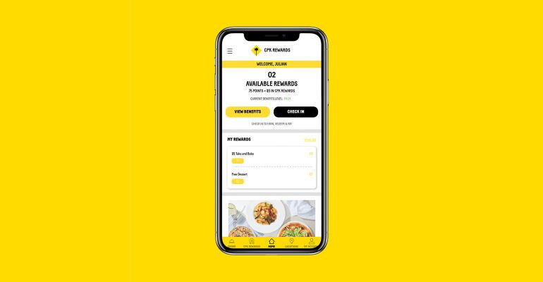 Updated Restaurant App Rewards