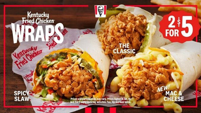 Relaunched QSR Chicken Wraps