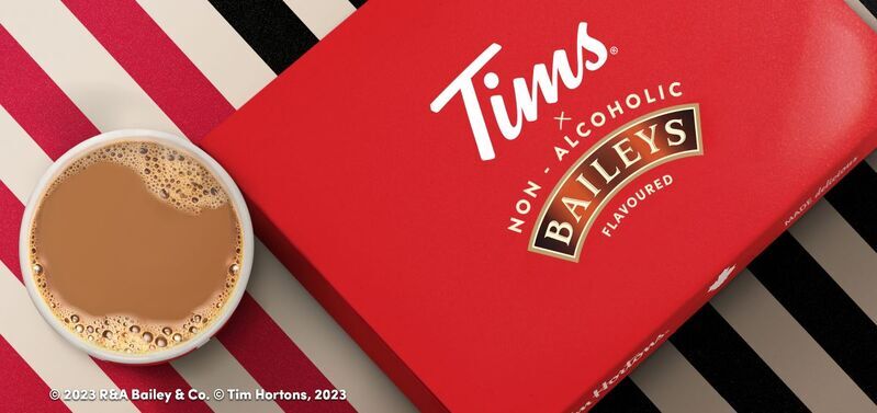 Co-Branded Cafe Menus : Tim Hortons and BAILEYS