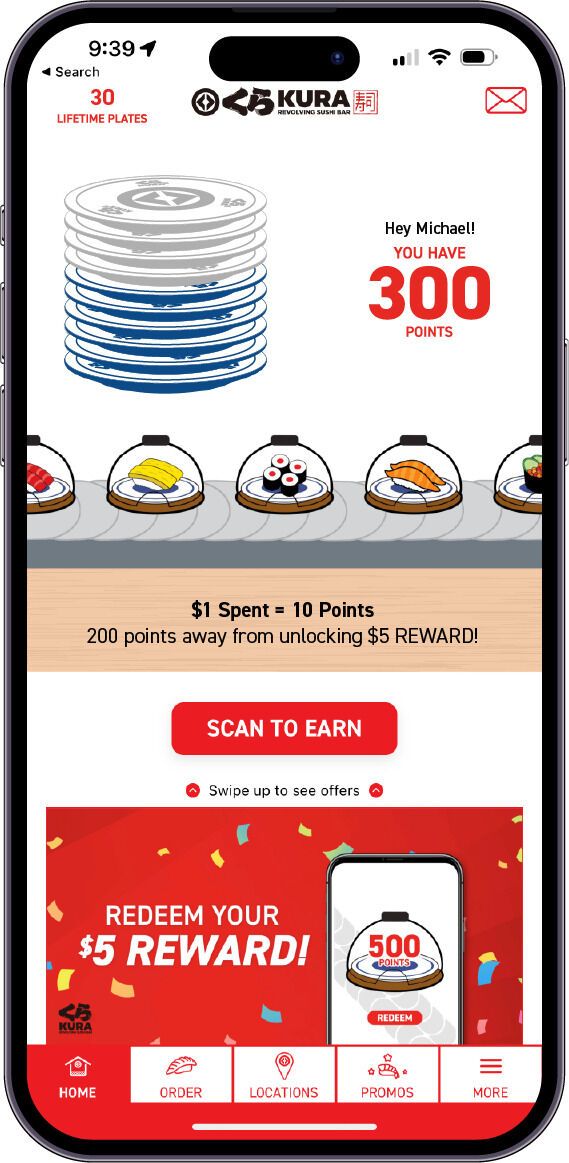 Improved Sushi Rewards Apps