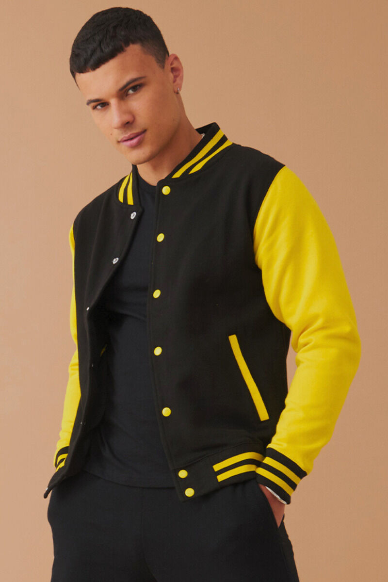 Biker Faux Leather Varsity Jacket - Yellow/combo | Fashion Nova, Mens  Jackets | Fashion Nova