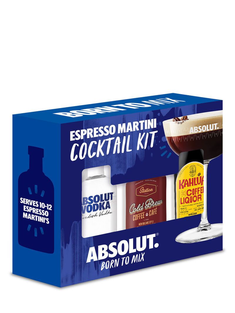 Ready-to-Mix Espresso Martini Kits : Absolut x Kahlua espresso