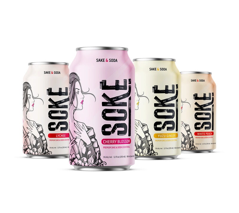 Low-Calorie Sake Sodas