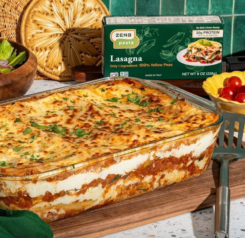 Pea-Based Lasagna Noodles