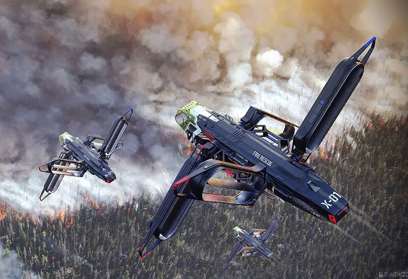 Next-Gen Wildfire Rescue Drones