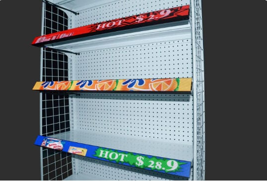 Stretched Retail Shelf Displays