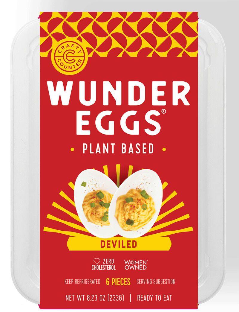 Ready-to-Eat Vegan Deviled Eggs