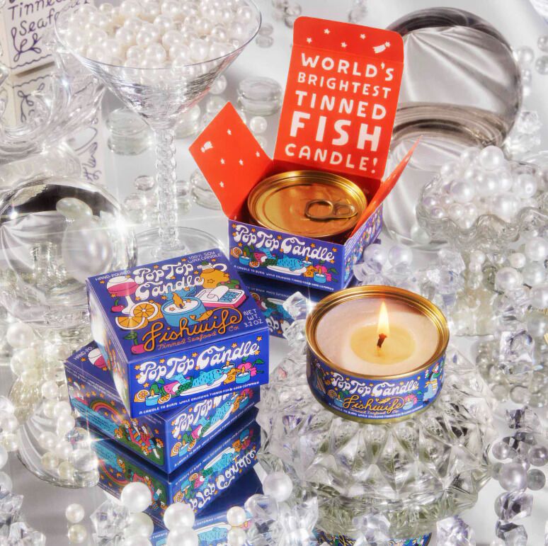 Novelty Fish Tin Candles