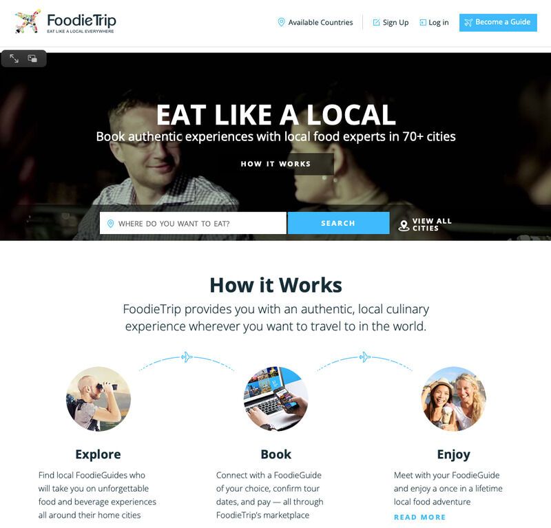 Food-Focused Travel Guide Platforms