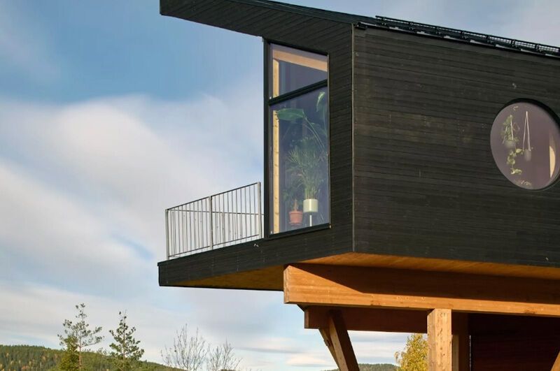 Suspended Off-Grid Treetop Homes