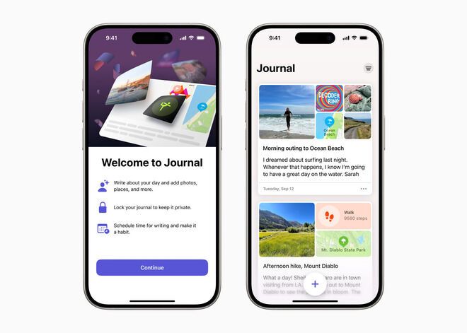 Private App-Based Journals