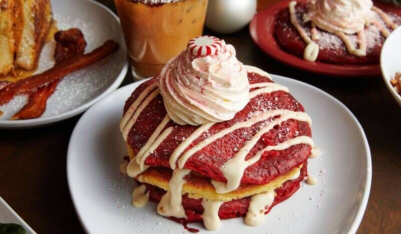 Festive Peppermint Pancake Breakfasts