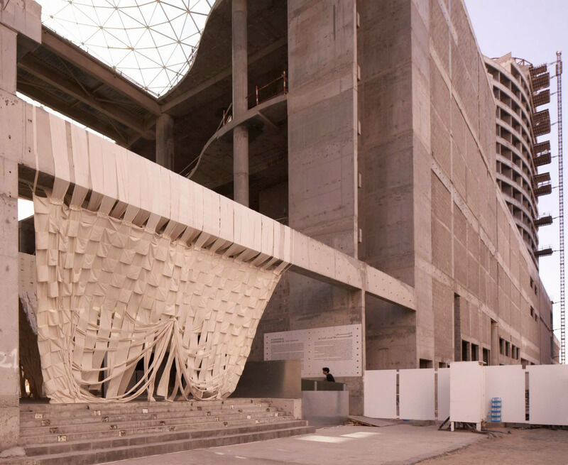 Unfinished Mall Textile Installation