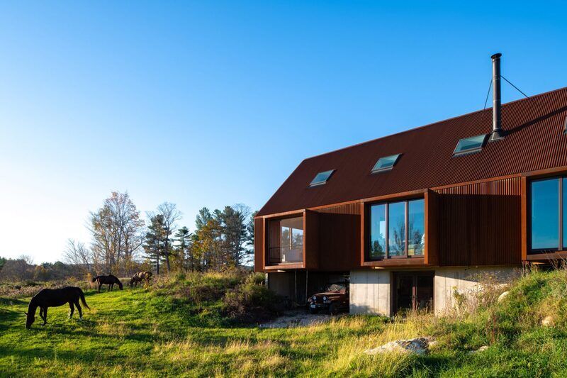 Pitched-Roof Family Farmhouses