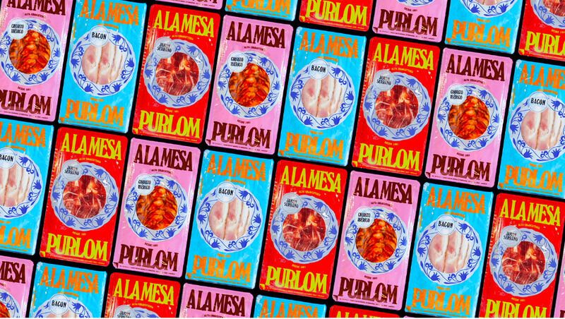 Vibrant Spanish Meat Packaging