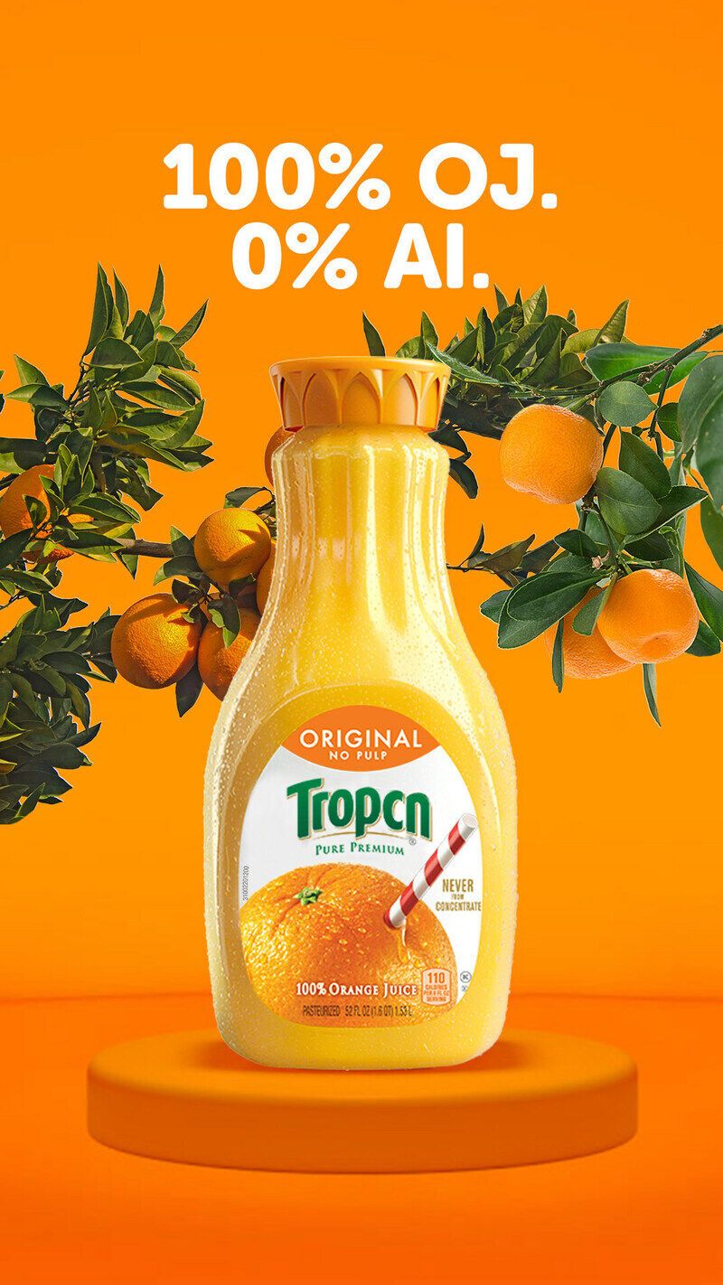 Limited-Edition Orange Juice Bottles