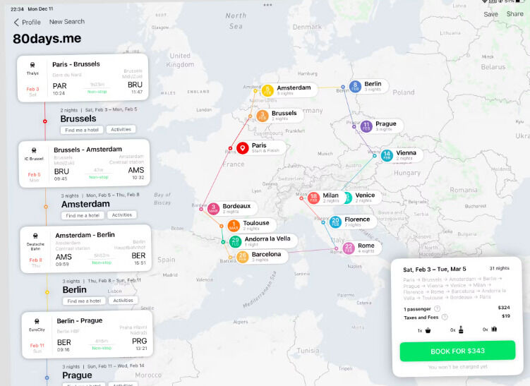 Detailed Travel-Planning Apps