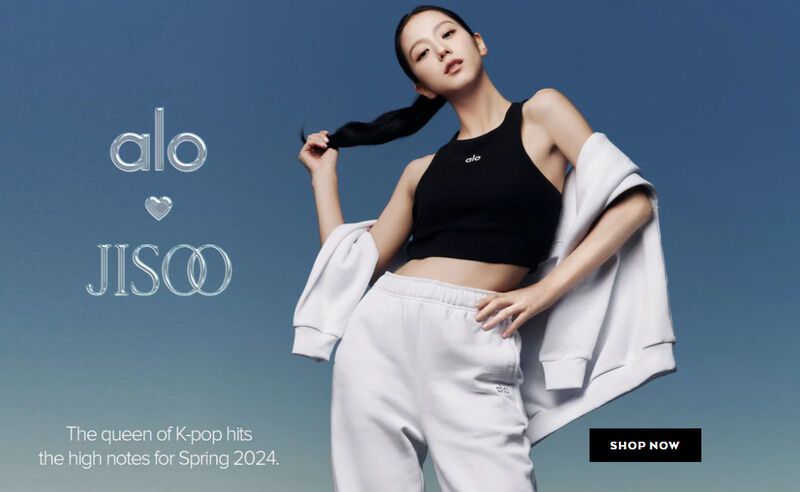 Jisoo (Blackpink) - Alo Yoga 2024 • CelebMafia