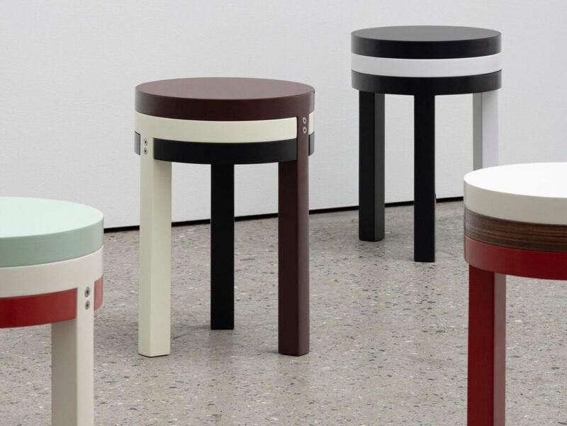 Expressive Triple-Layer Stools