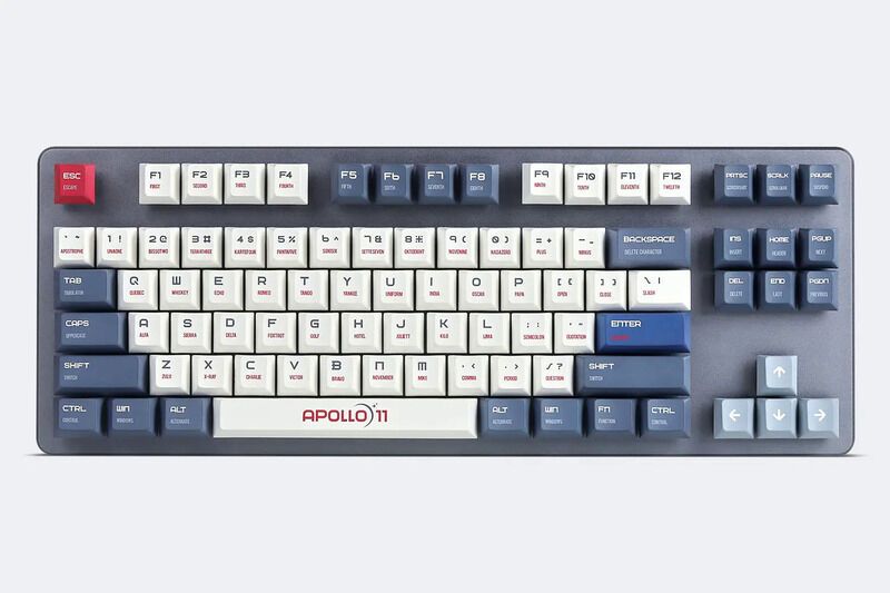 Spaceship-Inspired Keyboard Keycaps