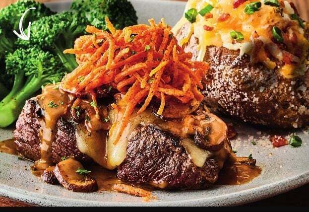 Crunchy Carrot-Topped Steaks
