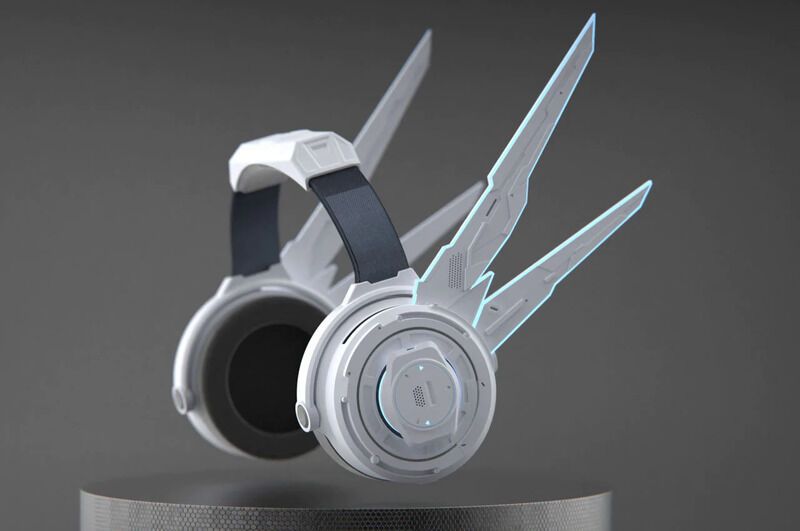 Sci-Fi Mecha Design Headphones