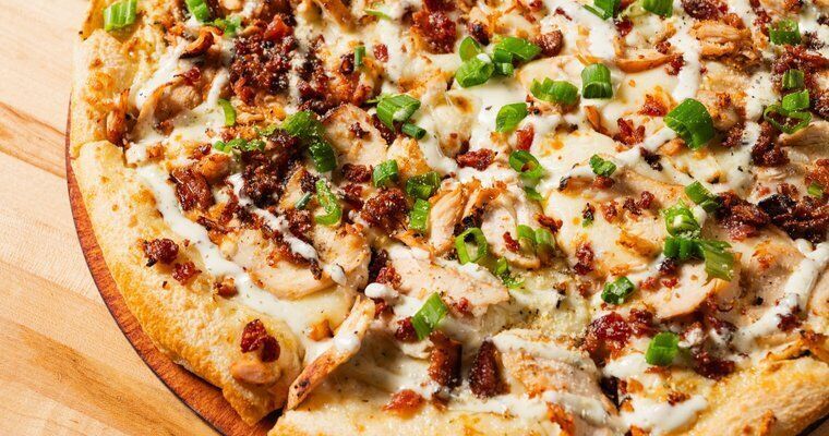Ranch Dressing-Drizzled Pizzas