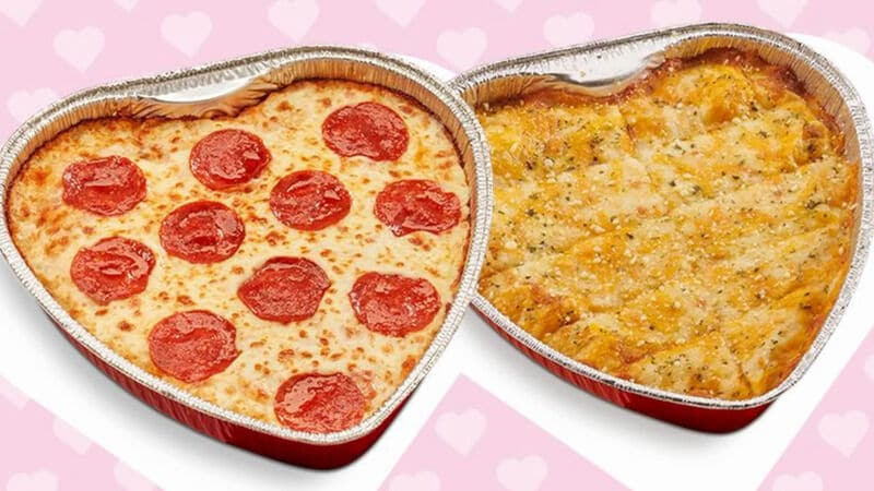 Heart-Shaped Cheesy Breads