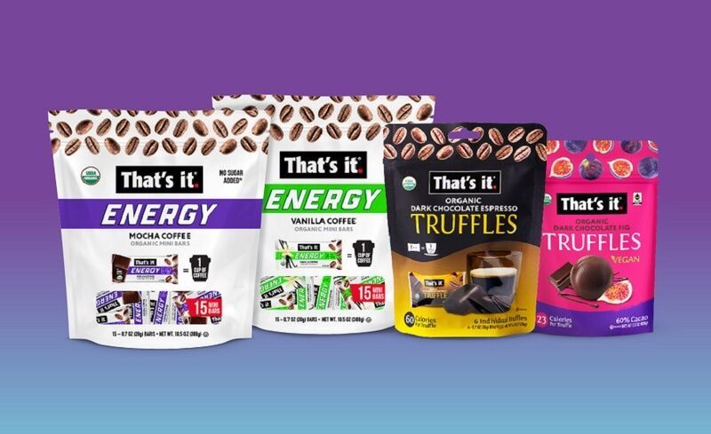 Caffeinated Organic Snack Products