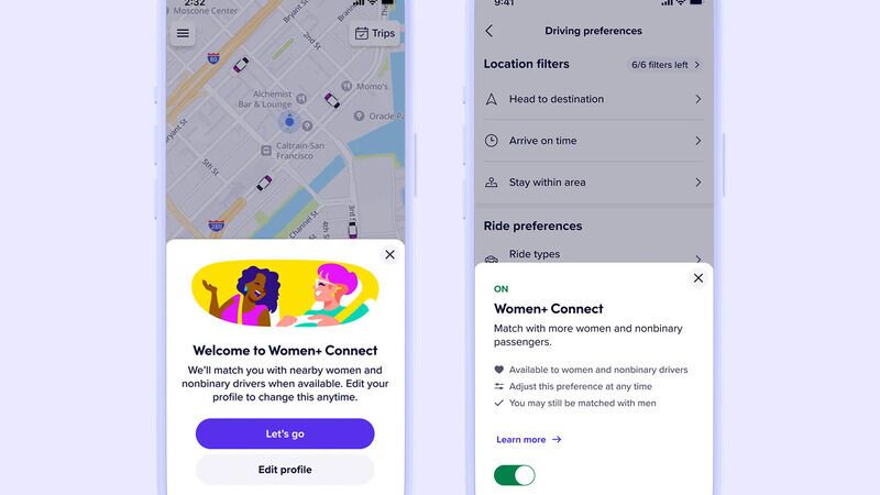 Gender-Based Rideshare Features