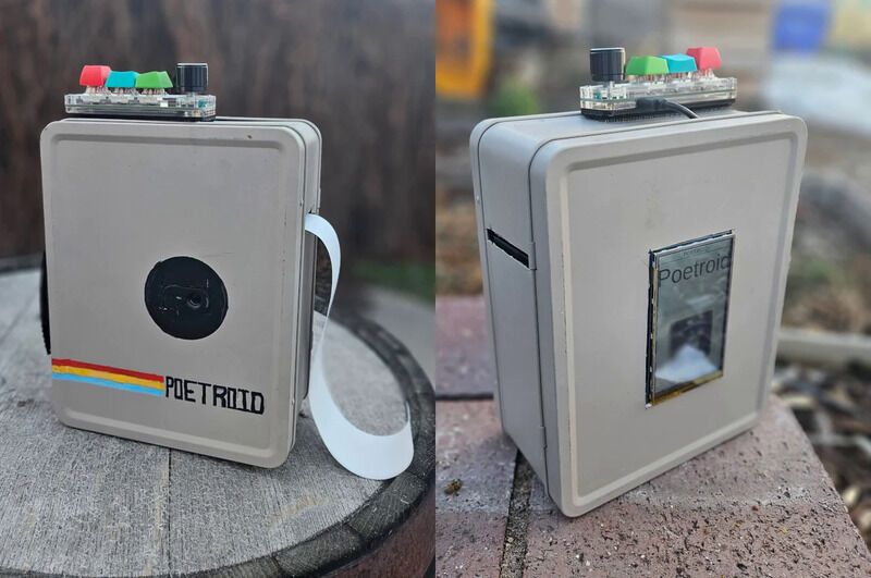 Polaroid-Inspired Poetry Cameras