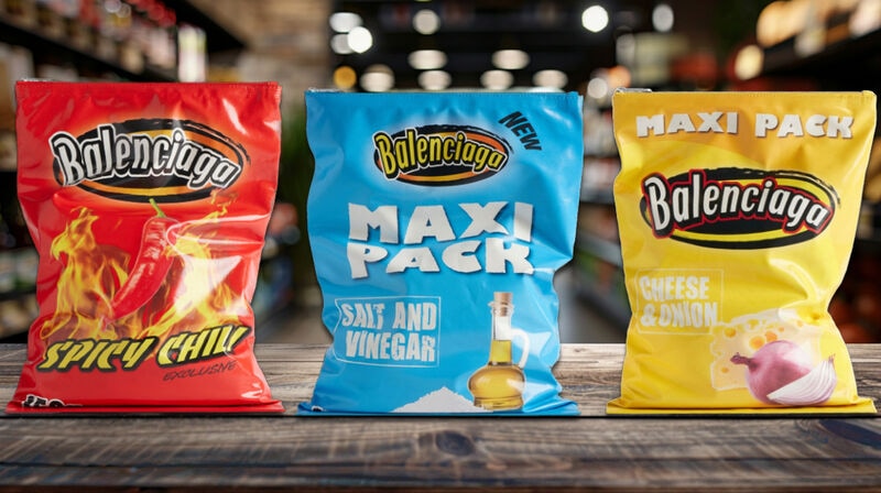 BALENCIAGA CHIPS BAG バレンシアガ チップスバッグ BALENCIAGA】CHIPS バッグ グロッシーカーフスキン チップス