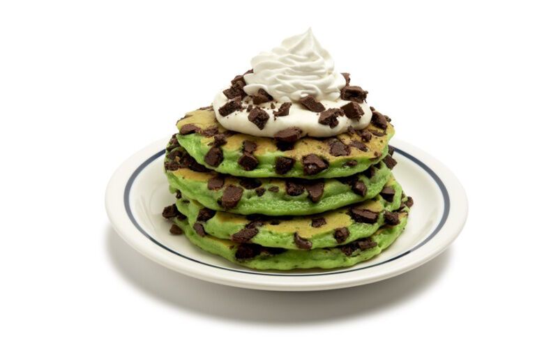 Minty Cookie-Infused Pancakes