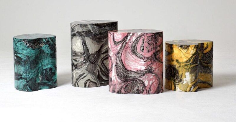 Stone-Like Styrofoam Stools
