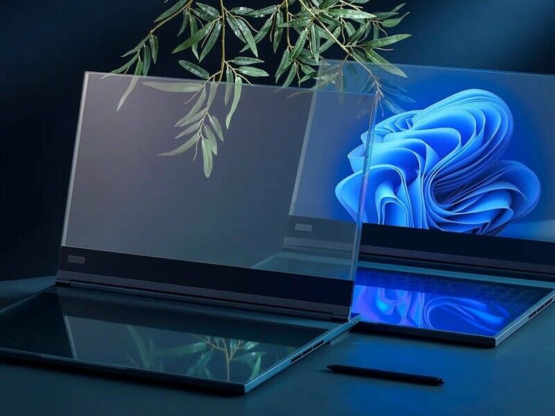 Transparent Crystalline Laptops