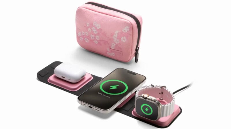 Sakura-Covered Tech Chargers