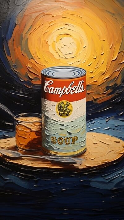 AI-Generated Soup Can Art