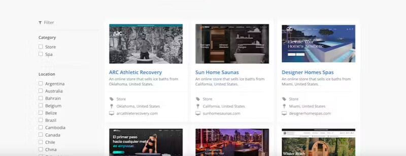 Global Ice Bath Directories