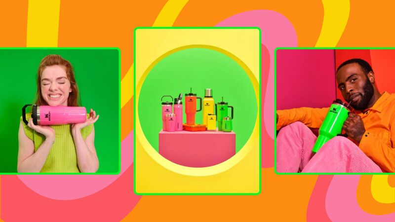 Neon-Colored Portable Bottles