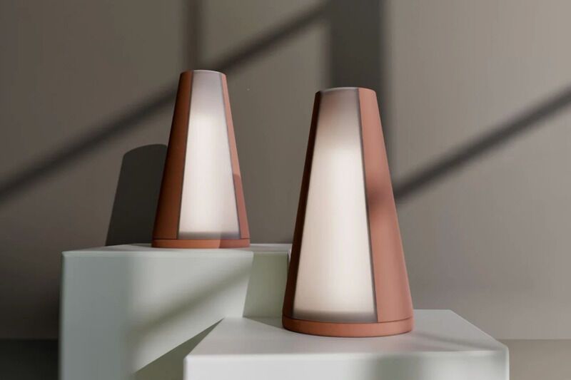 Earthy Terracotta Tablet Lamps
